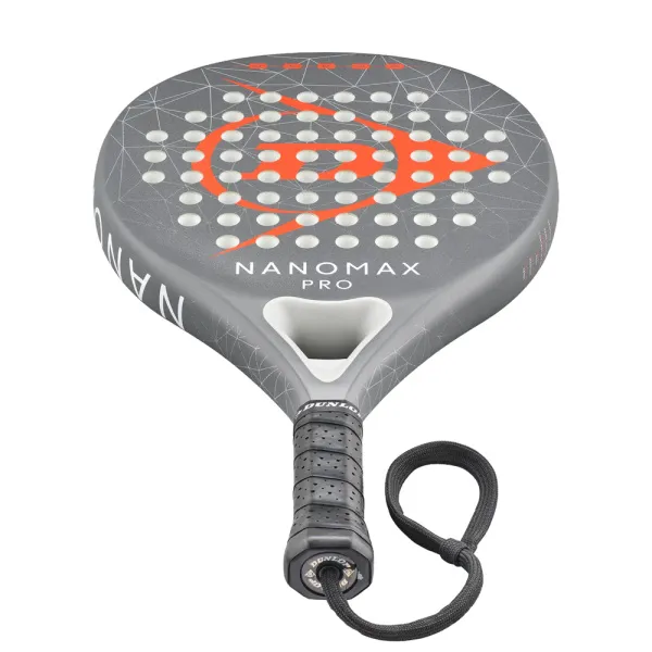 Ракетка для падела Dunlop Nanomax Pro, 10370739, для профессионалов, карбон,серо-оранжевый за 17&nbsp;248.20 ₽ в Нижнем Новгороде