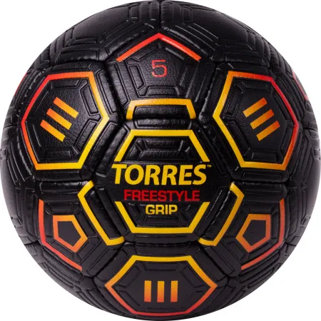 Мяч футб. TORRES Freestyle Grip, F323765, р.5, 32 панели. PU, ручная сшивка, черно-желт-красн за 2&nbsp;070.60 ₽ купить в Нижнем Новгороде