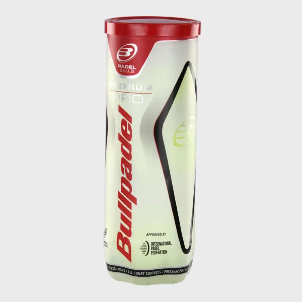 Мяч для падела BULLPADEL Premium PRO, 471959, уп.3 шт, FIP Approved, войлок, нат.резина,желтый за 1&nbsp;094.80 ₽ в Нижнем Новгороде