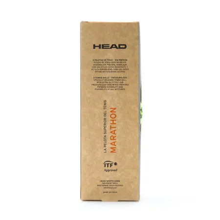 Мяч теннисный HEAD Marathon 3B, 578183, крафт. упак.3шт, без давления, фетр, нат.резина,желтый за 1&nbsp;055.70 ₽ купить в Нижнем Новгороде