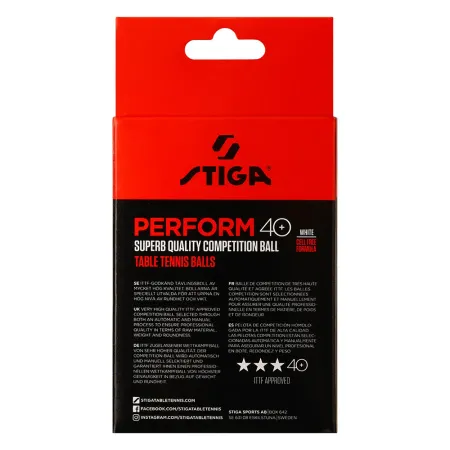 Мяч для наст. тенниса Stiga Perform 3***, 40+, 1113-2110-06, пластик, ITTF Appr., уп.6 шт, бел за 2&nbsp;121.60 ₽ купить в Нижнем Новгороде