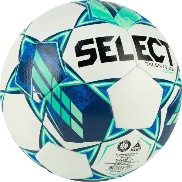 Мяч футб. SELECT Talento DB Light V23, 0775860004, р.5, 32п, ПУ, гибрид.сш, бело-зеленый за 5&nbsp;531.80 ₽ в Нижнем Новгороде