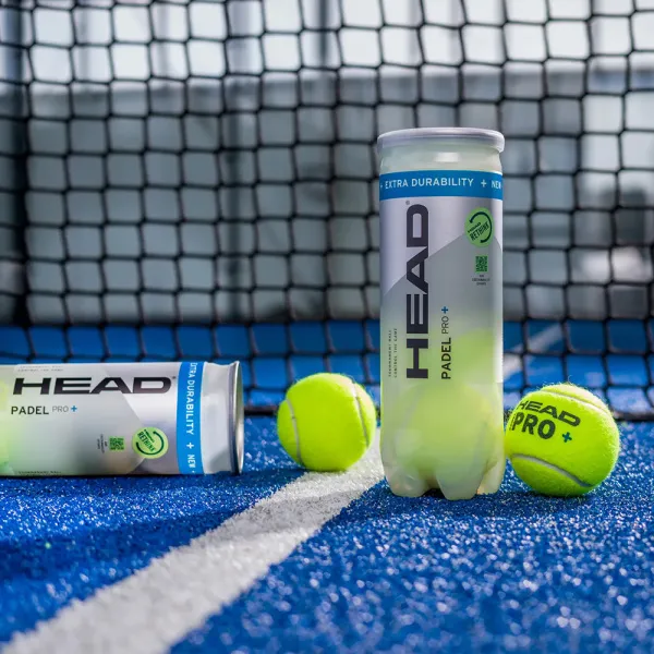 Мяч для падела HEAD Padel Pro+, 540203, уп.3 шт, FIP Approved, войлок,нат.резина,желтый за 933.30 ₽ в Нижнем Новгороде