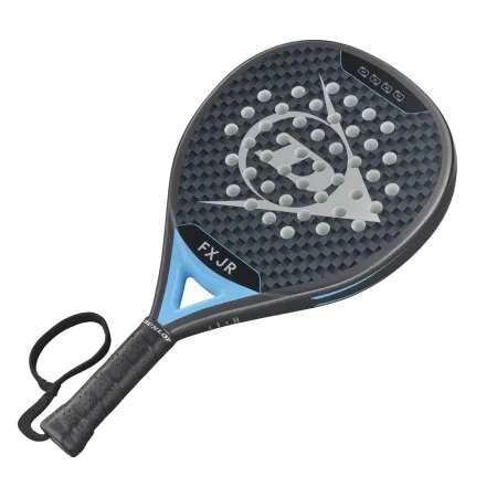 Ракетка для падела Dunlop FX Jr, 10370738, для юниоров, гибрид, графит, черно-голубой за 11&nbsp;019.40 ₽ купить в Нижнем Новгороде
