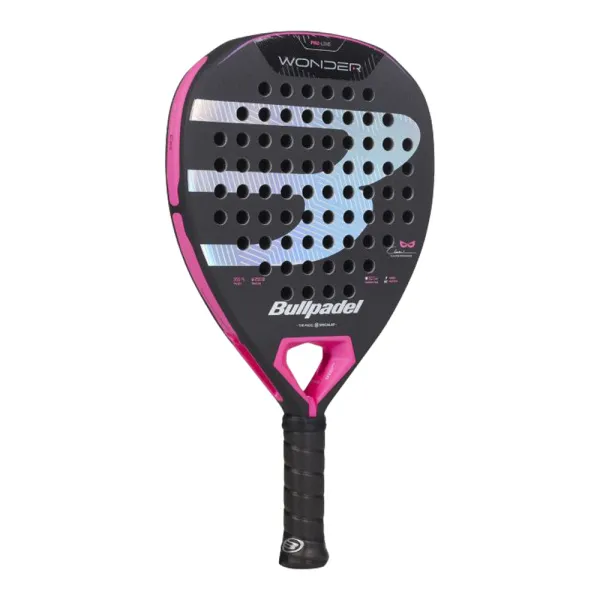 Ракетка для падела BULLPADEL Wonder 27, 497250, для продв.игроков, стекловолокно, карбон, черно-роз за 42&nbsp;969.20 ₽ в Нижнем Новгороде