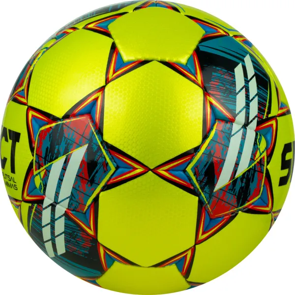 Мяч футзал. SELECT Futsal Mimas, 1053460550, р.4,FIFA Basic, 32 пан, гл.ПУ, руч.сш, жел-сине-красный за 6&nbsp;303.60 ₽ в Нижнем Новгороде