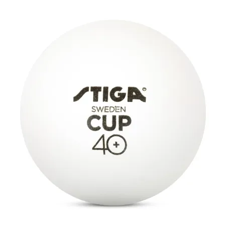Мяч для наст. тенниса Stiga Cup ABS, 1110-2510-12, диам.40+мм, пластик, упак. 12 шт, белый за 1&nbsp;774.80 ₽ купить в Нижнем Новгороде