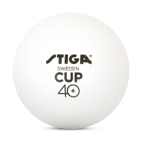 Мяч для наст. тенниса Stiga Cup ABS, 1110-2510-12, диам.40+мм, пластик, упак. 12 шт, белый за 1&nbsp;774.80 ₽ в Нижнем Новгороде