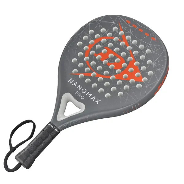 Ракетка для падела Dunlop Nanomax Pro, 10370739, для профессионалов, карбон,серо-оранжевый за 17&nbsp;248.20 ₽ в Нижнем Новгороде