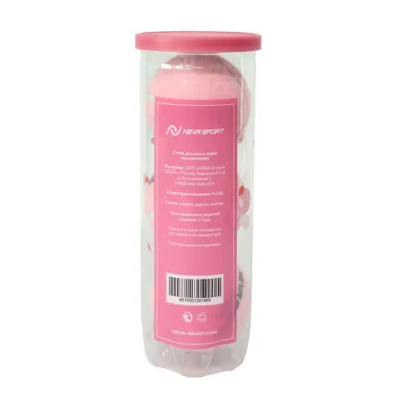 Мяч для падела NS Sakura, UAA2, уп.3 шт, сукно, нат.резина, розовый за 824.50 ₽ купить в Нижнем Новгороде