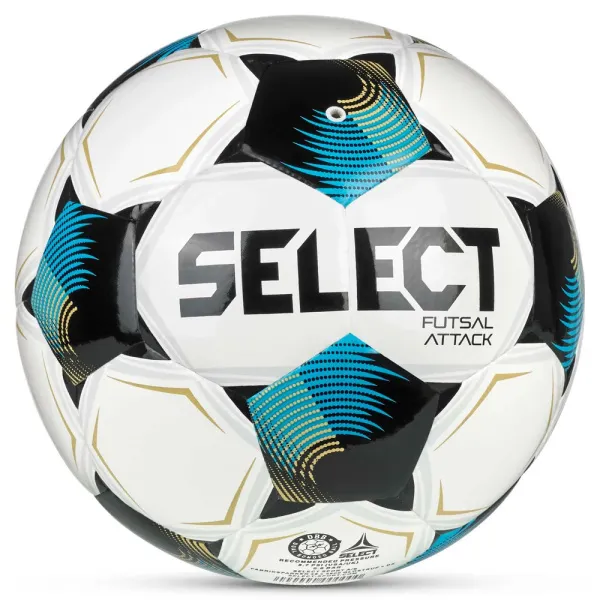 Мяч футзал. SELECT Futsal Attack V26, 1073471009, р.4, 32п, ПУ, руч.сш, бело-сине-черный за 5&nbsp;295.50 ₽ в Нижнем Новгороде
