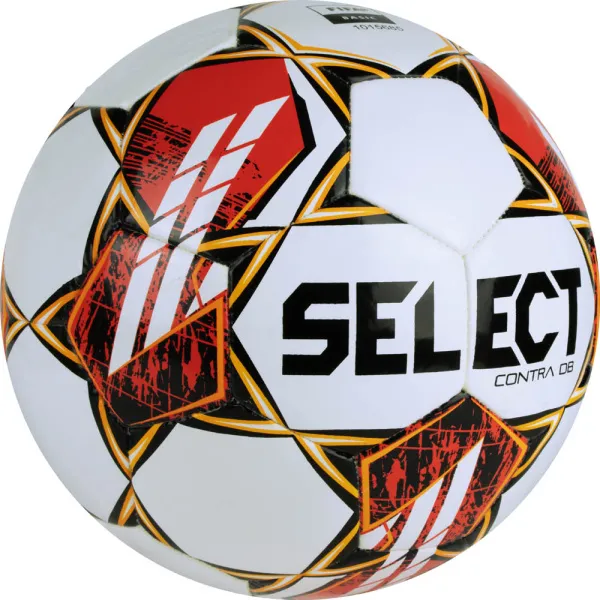 Мяч футб. SELECT Contra DB V23, 0854160300, р.4, FIFA Basic, 32 пан, ПУ, гибрид.сш, бел-чер-красн за 4&nbsp;455.70 ₽ в Нижнем Новгороде