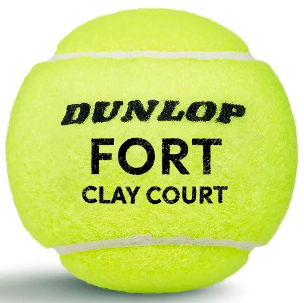 Мяч теннисный Dunlop Fort Clay Court 4B, 601613, уп.4 шт,одобр.ITF и FFT,сукно,нат.резина,желтый за 1&nbsp;812.20 ₽ в Нижнем Новгороде