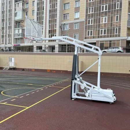 Баскетбольная стойка мобильная складная на пружинах вынос 2,25 м c противовесом ZAVODSPORTA за 530&nbsp;660 ₽ купить в Нижнем Новгороде