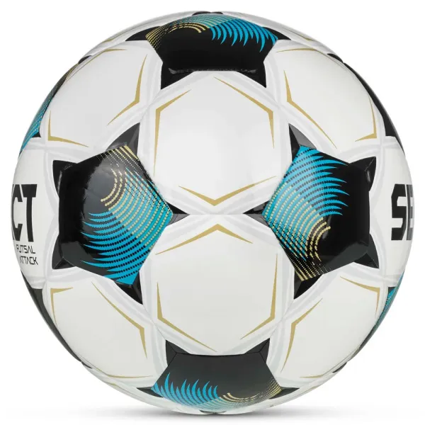Мяч футзал. SELECT Futsal Attack V26, 1073471009, р.4, 32п, ПУ, руч.сш, бело-сине-черный за 5&nbsp;295.50 ₽ в Нижнем Новгороде