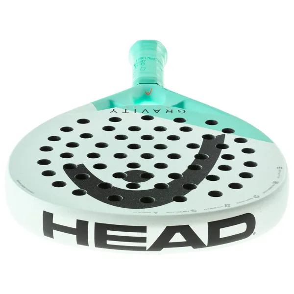 Ракетка для падела HEAD Gravity Motion, 224014, для продвинутых игроков, карбон, бело-бирюзовый за 23&nbsp;604.50 ₽ в Нижнем Новгороде