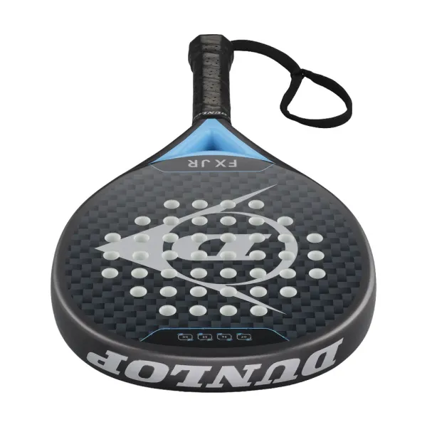 Ракетка для падела Dunlop FX Jr, 10370738, для юниоров, гибрид, графит, черно-голубой за 11&nbsp;019.40 ₽ в Нижнем Новгороде