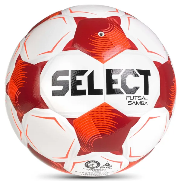 Мяч футзал. SELECT Futsal Samba v26, 1063471008, р.4,FIFA Basic, 32п, ТПУ, гибр.сш, бел-кр-черн за 5&nbsp;618.50 ₽ в Нижнем Новгороде