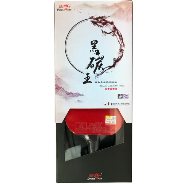 Ракетка для н/т DOUBLE FISH Black Carbon King Racket 5*****, для професс.,ITTF Appr.,накл.2,1,мм за 6&nbsp;434.50 ₽ в Нижнем Новгороде