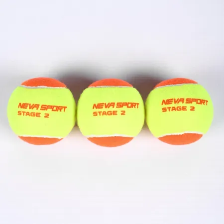 Мяч теннисный детский NS Orange, 5021005, уп.3 шт, резина, шерть, нейлон, желто-оранжевый за 613.70 ₽ купить в Нижнем Новгороде