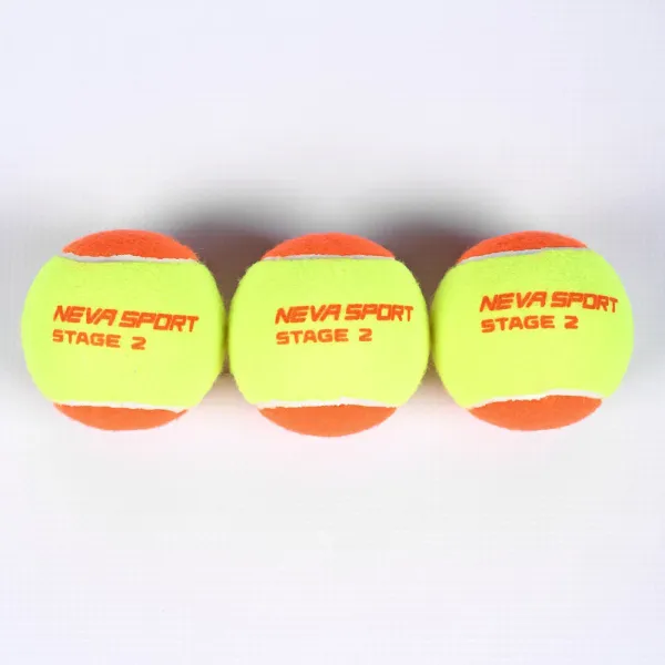 Мяч теннисный детский NS Orange, 5021005, уп.3 шт, резина, шерть, нейлон, желто-оранжевый за 613.70 ₽ в Нижнем Новгороде