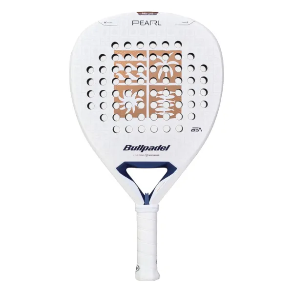 Ракетка для падела BULLPADEL Pearl 27, 497249, для проф-в, стекловолокно,карбон, бело-золотистый за 44&nbsp;319 ₽ в Нижнем Новгороде