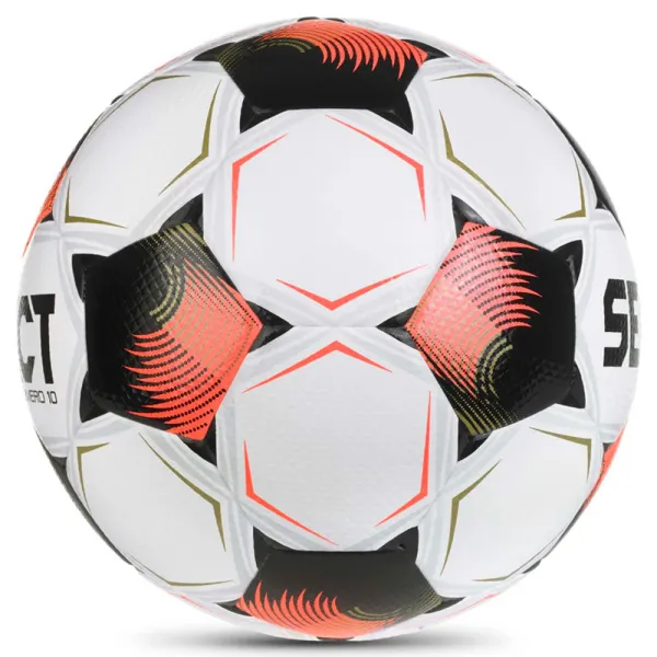 Мяч футб. SELECT Numero 10 V26, 0574071002, р.4, FIFA Basic, 32п, ПУ, гибр.сш, бело-черно-оранжевый за 8&nbsp;404.80 ₽ в Нижнем Новгороде