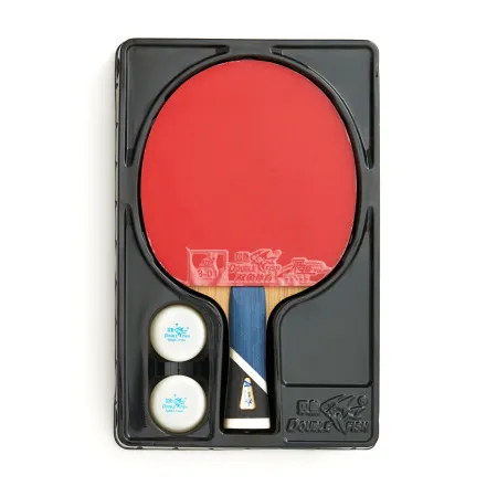 Ракетка для н/т DOUBLE FISH 5A+C, для продвин, ITTF Appr, накл. 2,1 мм, конич. ручка+ 2 мяча V40+мм за 2&nbsp;779.50 ₽ купить в Нижнем Новгороде