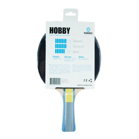 Ракетка для н/т TORRES Hobby, TT0003, для любителей, накладка 1,8 мм, конич. ручка за 875.50 ₽ купить в Нижнем Новгороде