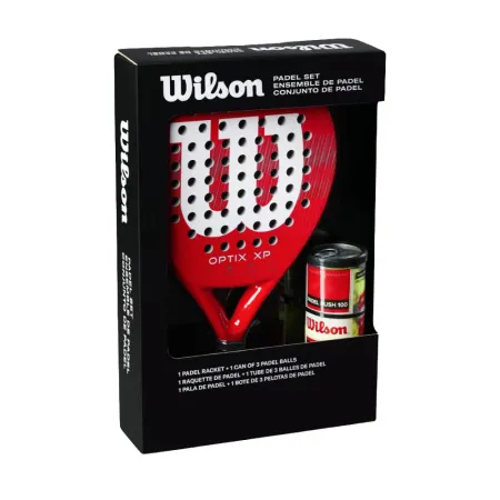 Набор для падела WILSON Optix XP Padel KIT, WR202110U2, ракетка + 3мяча, красный за 20&nbsp;362.60 ₽ купить в Нижнем Новгороде